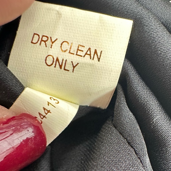 Marchesa 100% Silk Lace Pattern Shift Dress Black Gold Womens 2 Short Cap Sleeve - Picture 10 of 12